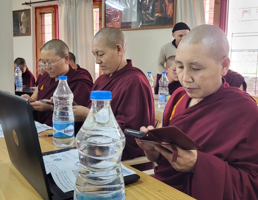 Empowering Buddhist Nuns: 24 nuns from Dolmaling Nunnery engaged in a comprehensive two-day digital literacy workshop.